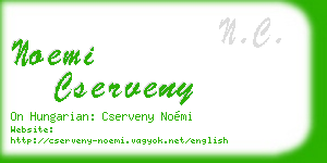 noemi cserveny business card